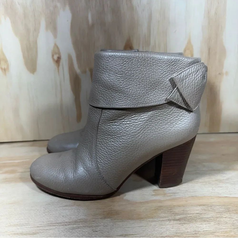 Kate Spade Lanise Taupe Bow Ankle Boots Women’s Size 7.5